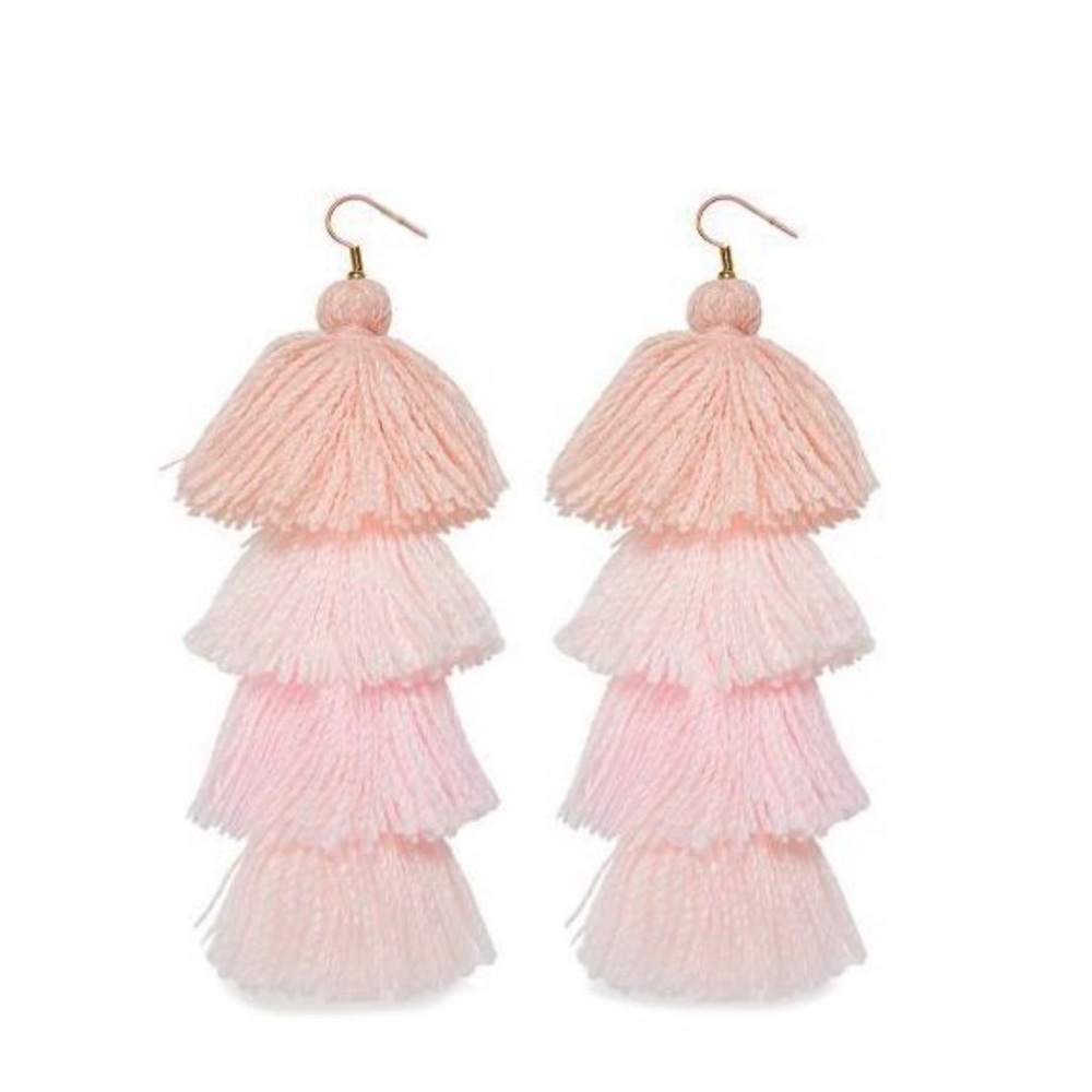 MISA Los Angeles Pink Yarn Earrings